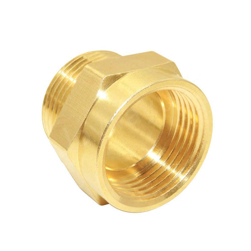 Joywayus Brass Fitting 1" G Thread FemaleÃ—1" NPT Thread Male Brass Pipe Fitting Adapter - Image 4